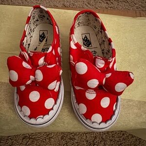 Vans Minnie Mouse bow slip ons for toddler